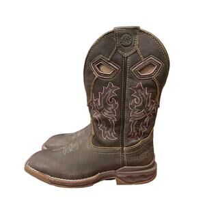 Double-H Ari DH5373 Phantom Rider Leather Womens 10" Roper Size 7.5 New